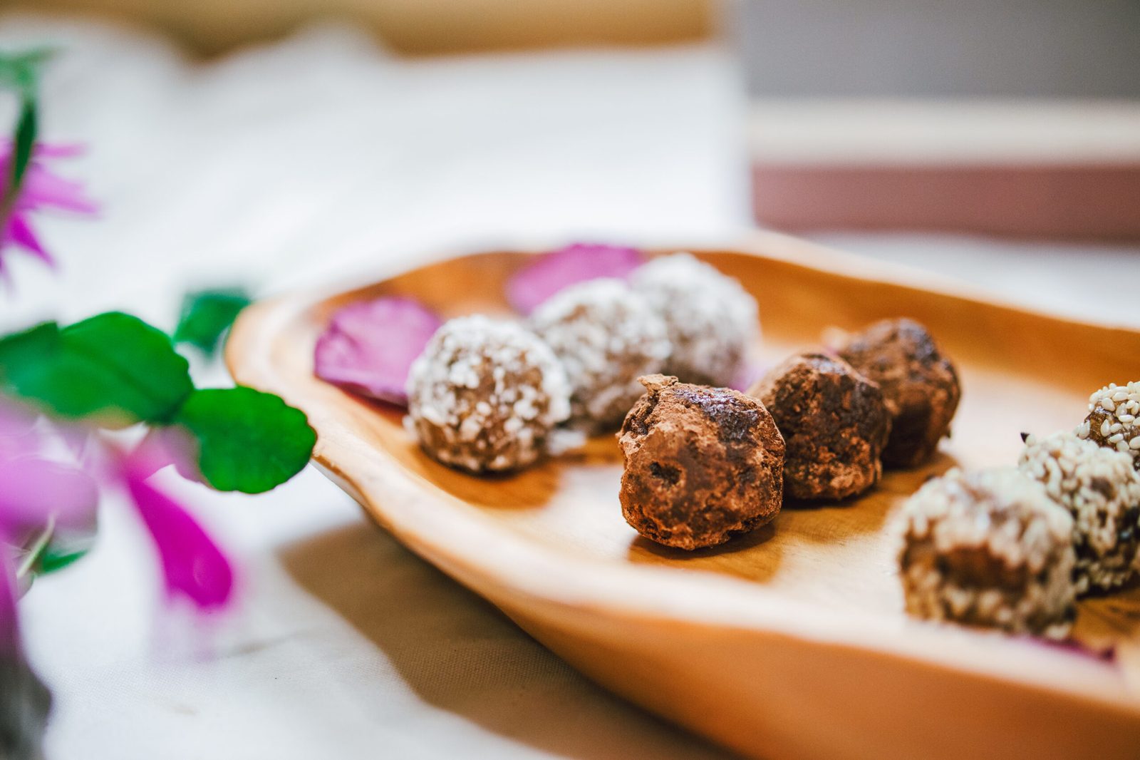 Cardamom Cacao Rose Bliss Balls