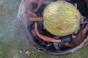 charred breadfruit