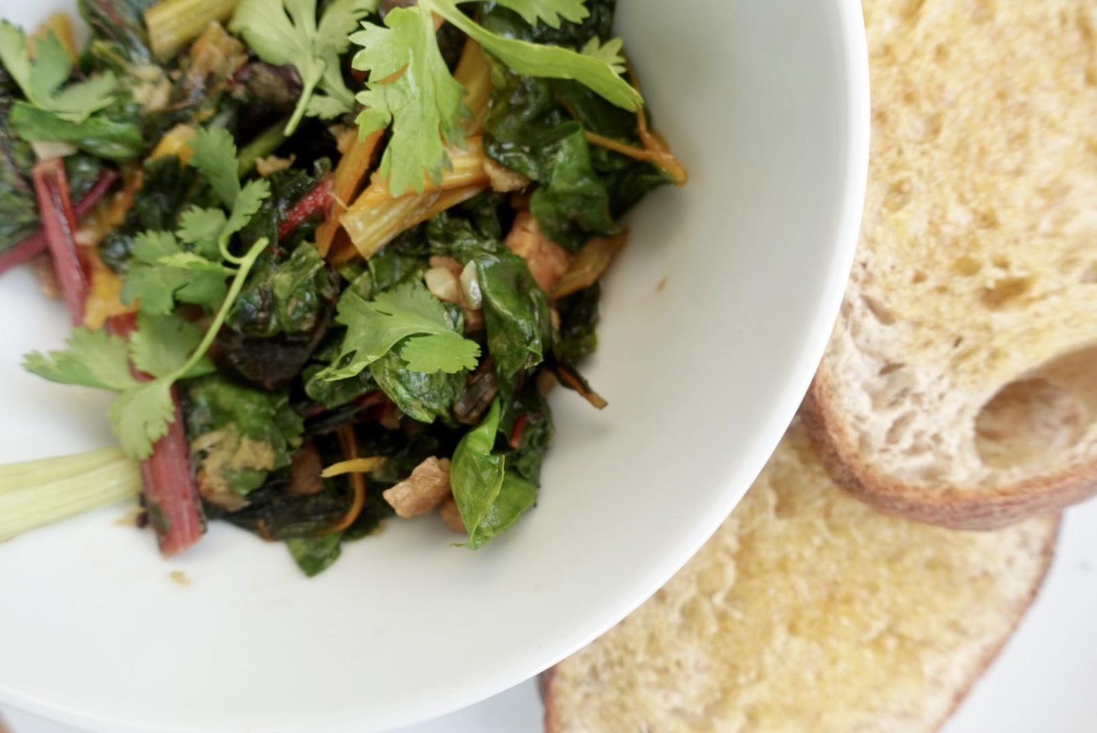 Garlic Ginger Sautéed Greens