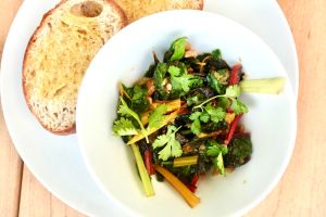 Garlic Ginger Sautéed Greens