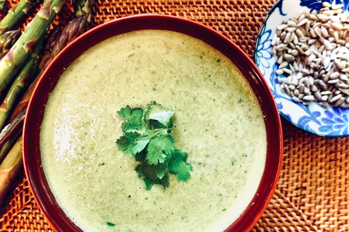 Vegan Cream of Asparagus Soup