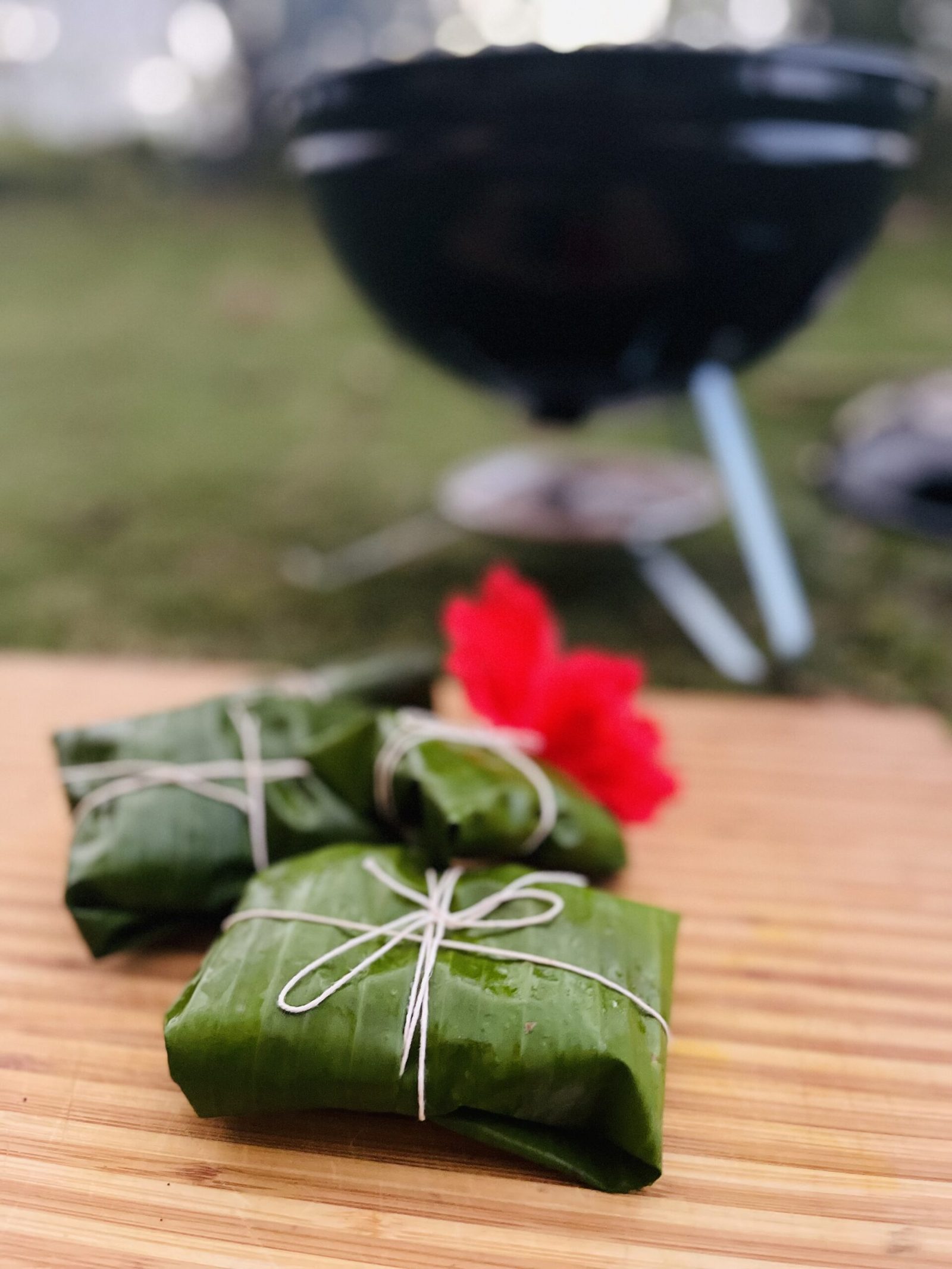 Lemongrass Coconut Rice in Banana Leaf