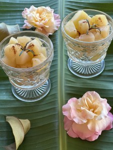 stewed breakfast pears