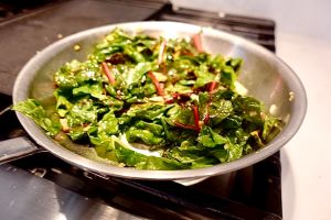 Garlic Ginger Sautéed Greens